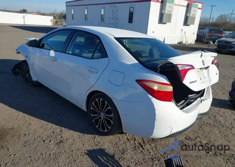 2014 Toyota Corolla S Plus z USA, uszkodzony, nr VIN 2T1BURHE1EC024225